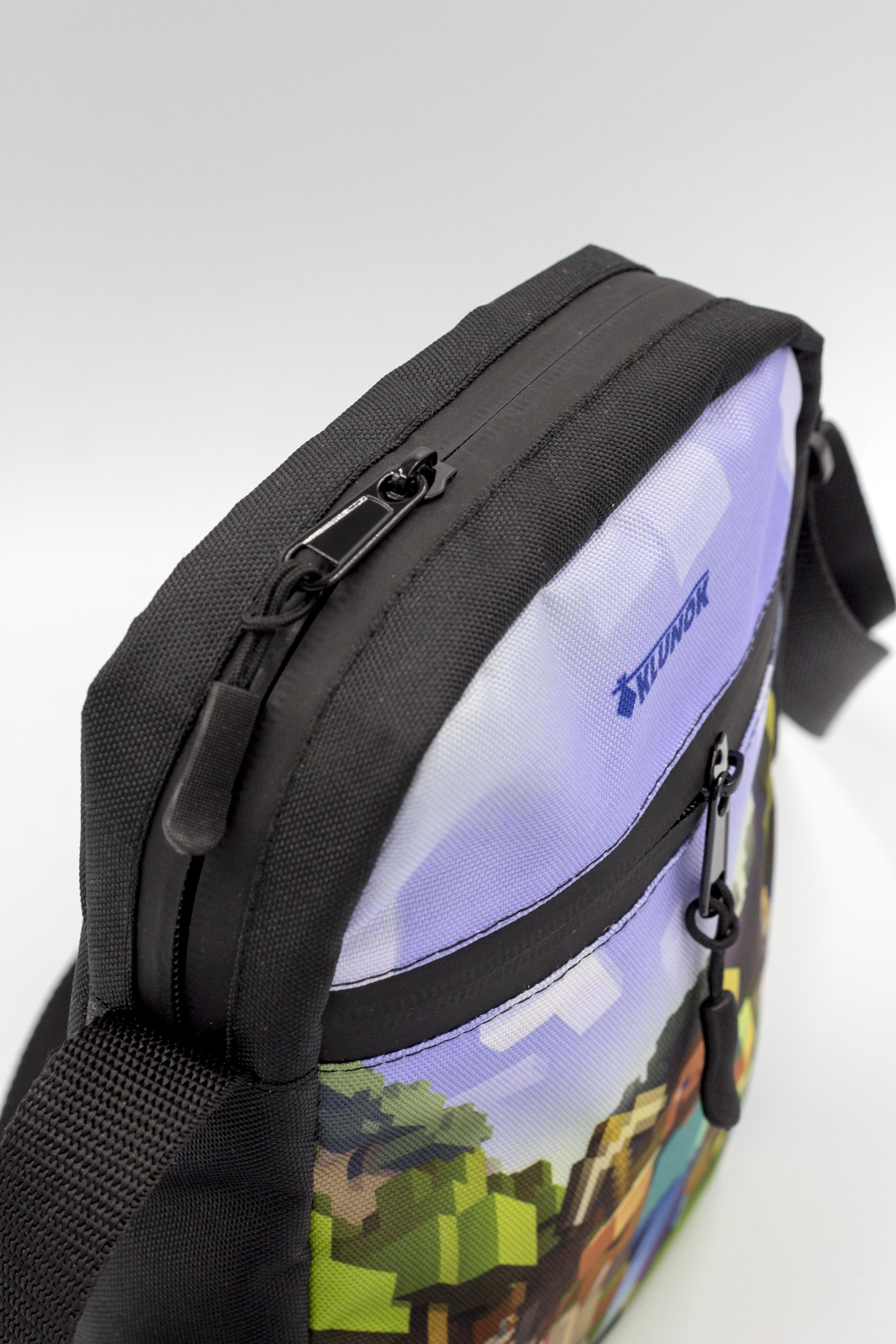 Сумка месенджер через плече Майнкрафт для хлопців 16х21х6 см (К-18) - фото 3 Сумка месенджер через плече Майнкрафт для хлопців 16х21х6 см (К-18) - фото 3