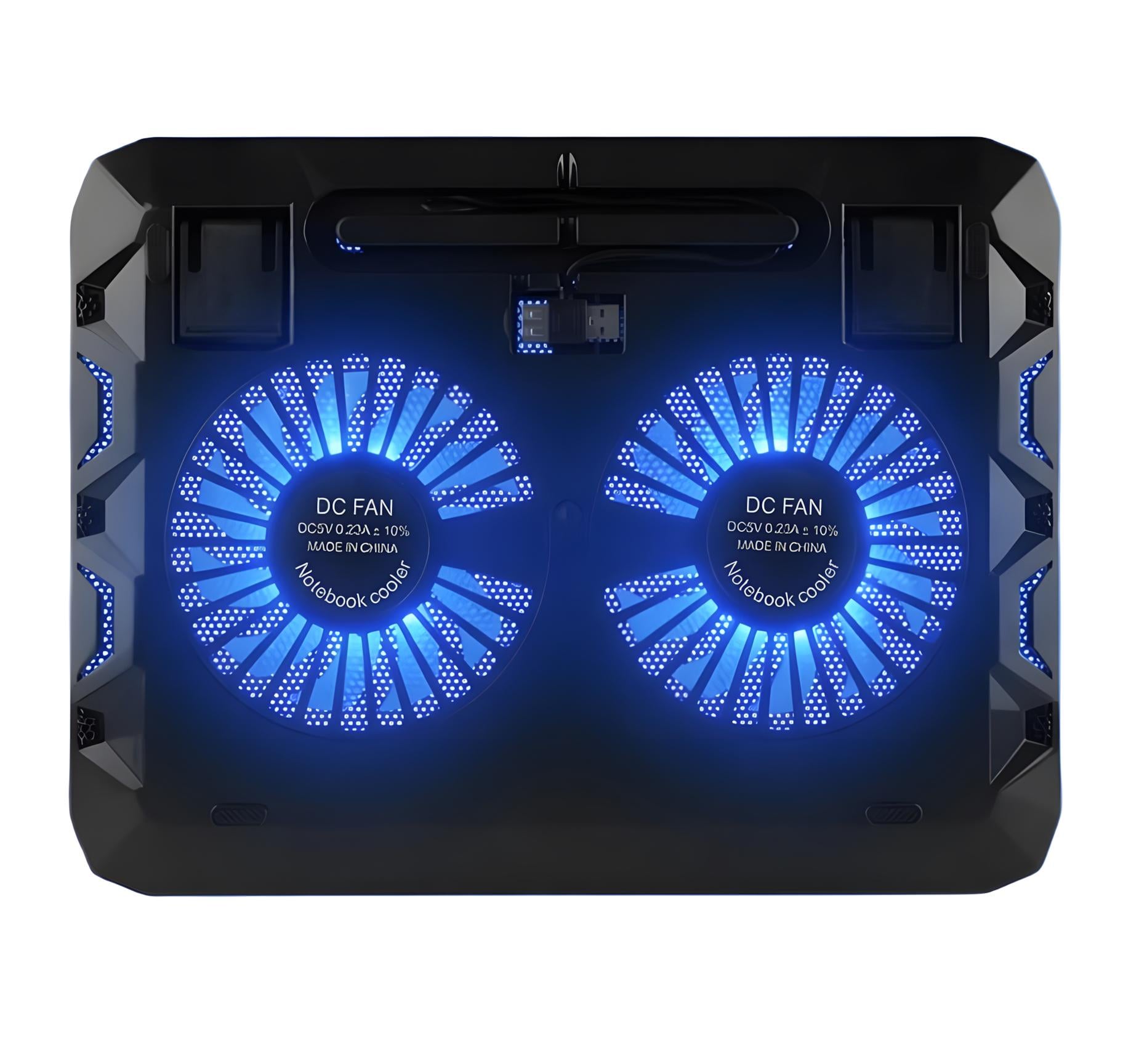 Подставка-кулер для ноутбука Master Vision N21 LED подсветка 2 вентилятора Черный (2104619569)