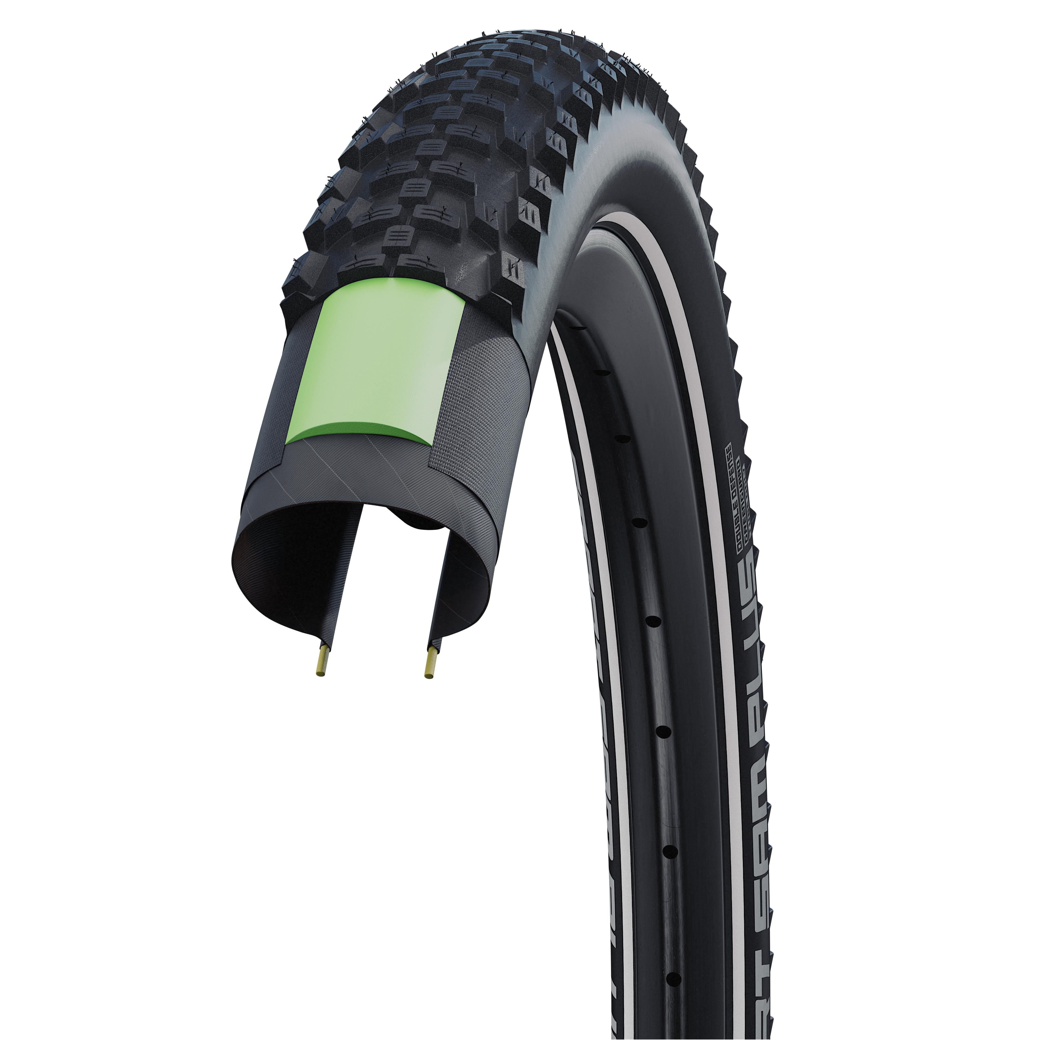 Покрышка велосипедная Schwalbe SMART SAM PLUS Perf DD GreenGuard B/B-SK+RT HS624 ADDIx67EPI 31B 29"x2,1"/54-622 (TIR-39-32)