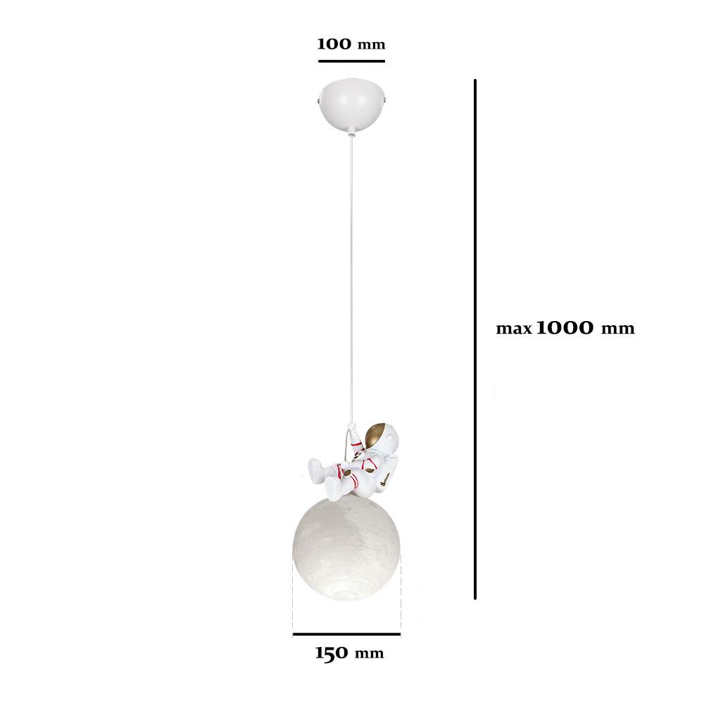 Світильник підвісний дитячий Levistella Космонавт (782150-1 SM) - фото 4 Світильник підвісний дитячий Levistella Космонавт (782150-1 SM) - фото 4