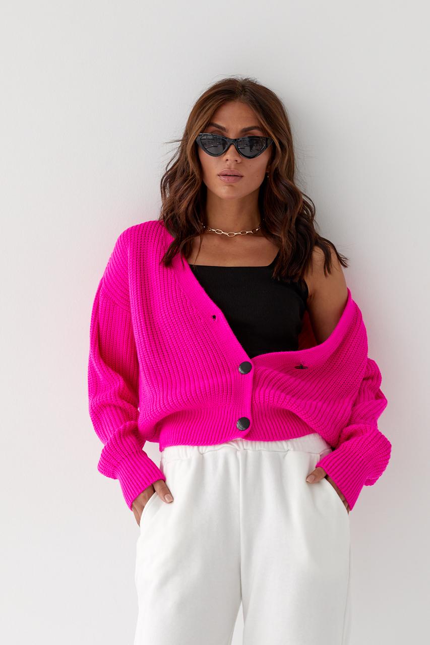 Кардиган укороченный S Фуксия (9528131) Кардиган укороченный S Фуксия (9528131)