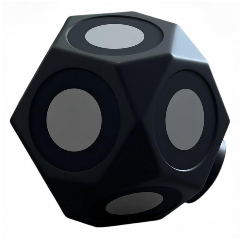 Метка позиционирующая для 3D-сканирования объемная магнитная 11 маркеров 12x19 мм Черный (UA3D550)