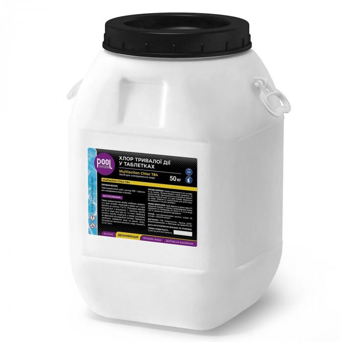 Дезинфектант Poolman Multiaction Chlor T84 3в1 на основе хлора для обеззараживания воды 50 кг - фото 2