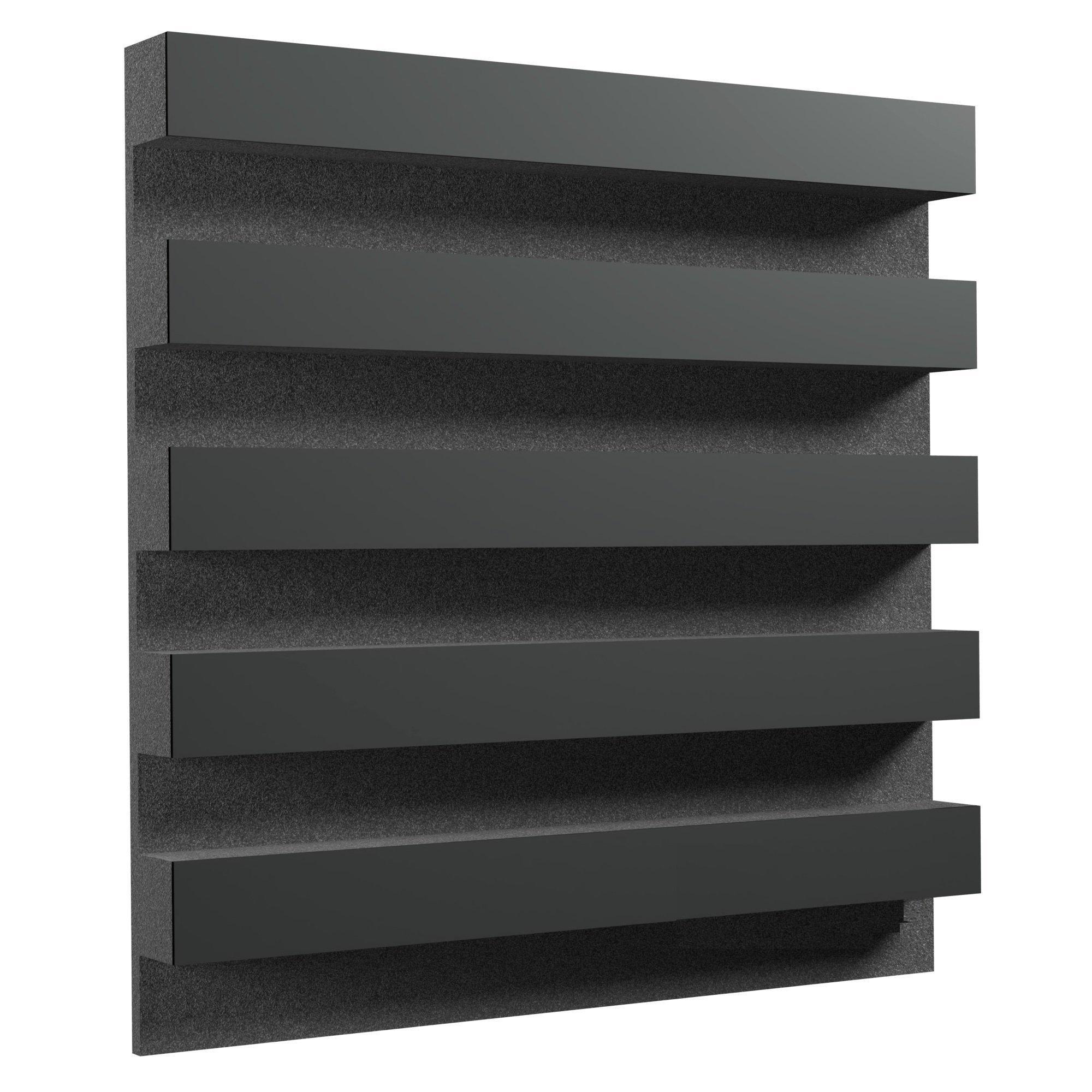 Акустическая панель Ecosound Comb Heavy HDF 50х50 см 53 мм Черный (1371)