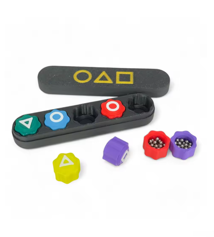 Игра Gonggi Игра в кальмара кубики в кейсе