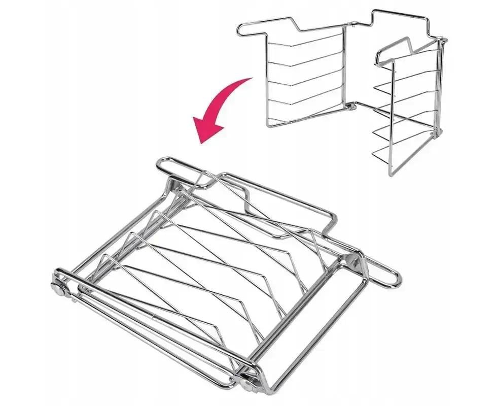 Набір форм для запікання піци Kamille КМ-6045 із вуглецевої сталі 30 см Сірий (150-84-6045) - фото 7
