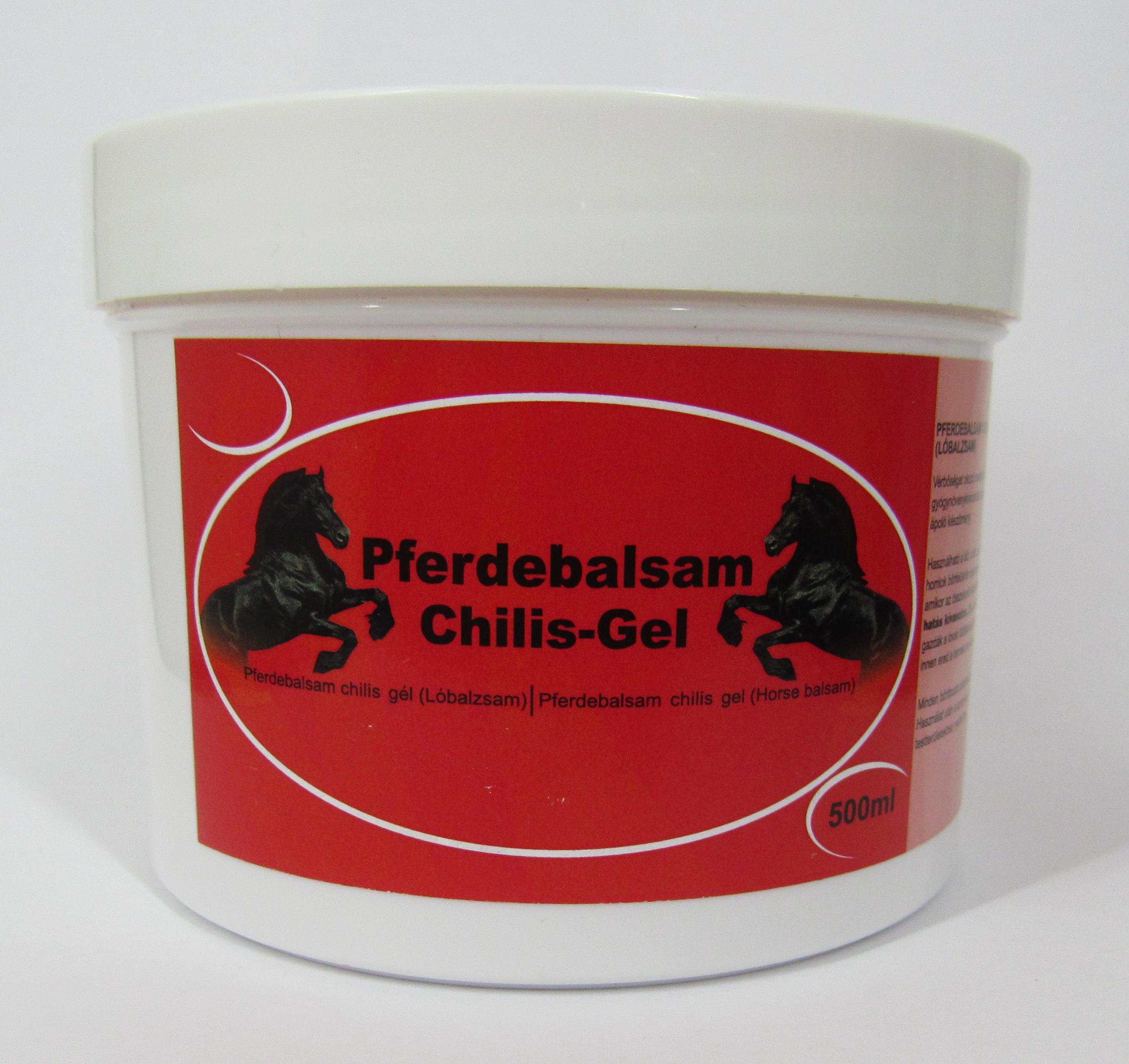 Мазь лошадиная Pferdebalsam Chilis-Gel разогревающая с чили для суставов и тела 500 мл