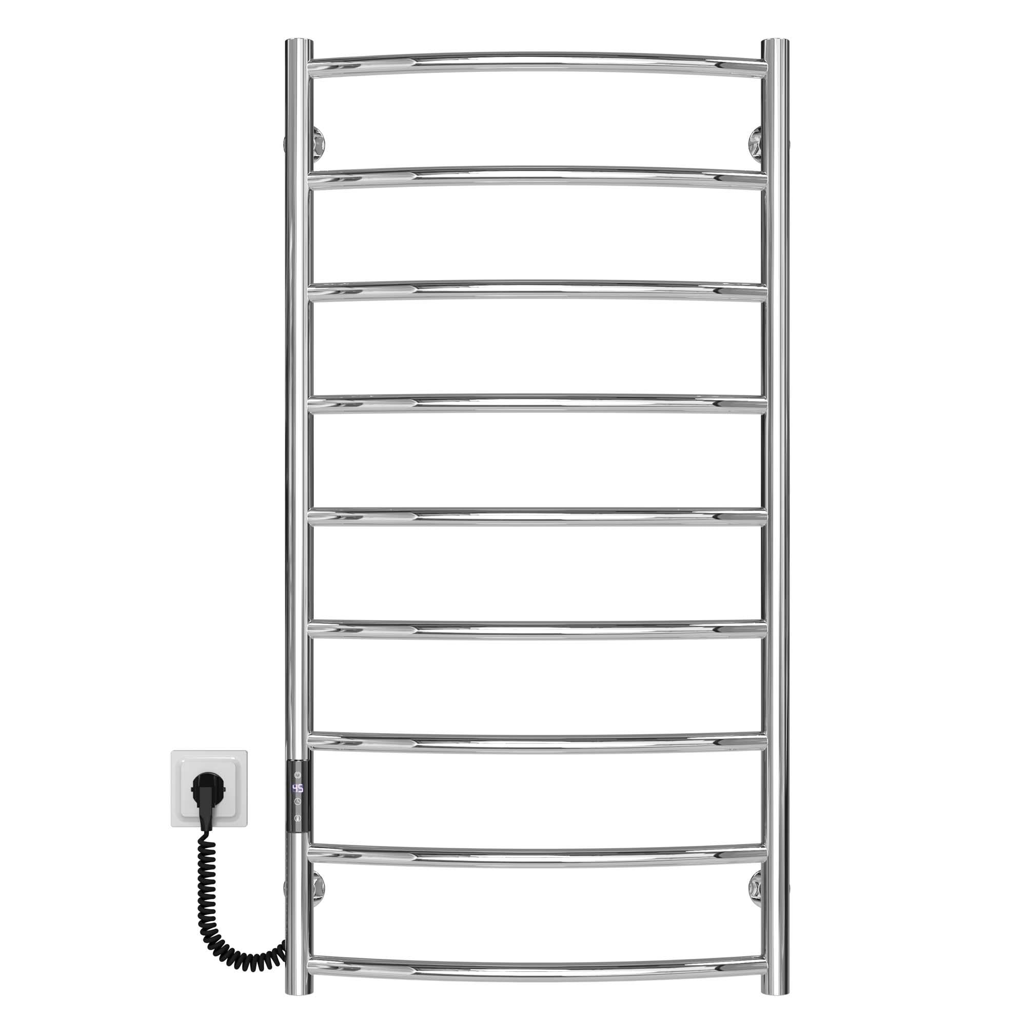 Полотенцесушитель электрический Deffi Классик П9 JD03 левое подключение нержавеющая сталь 500х1000 мм Хром (C.DK.100.50.9.E.C.L.1)