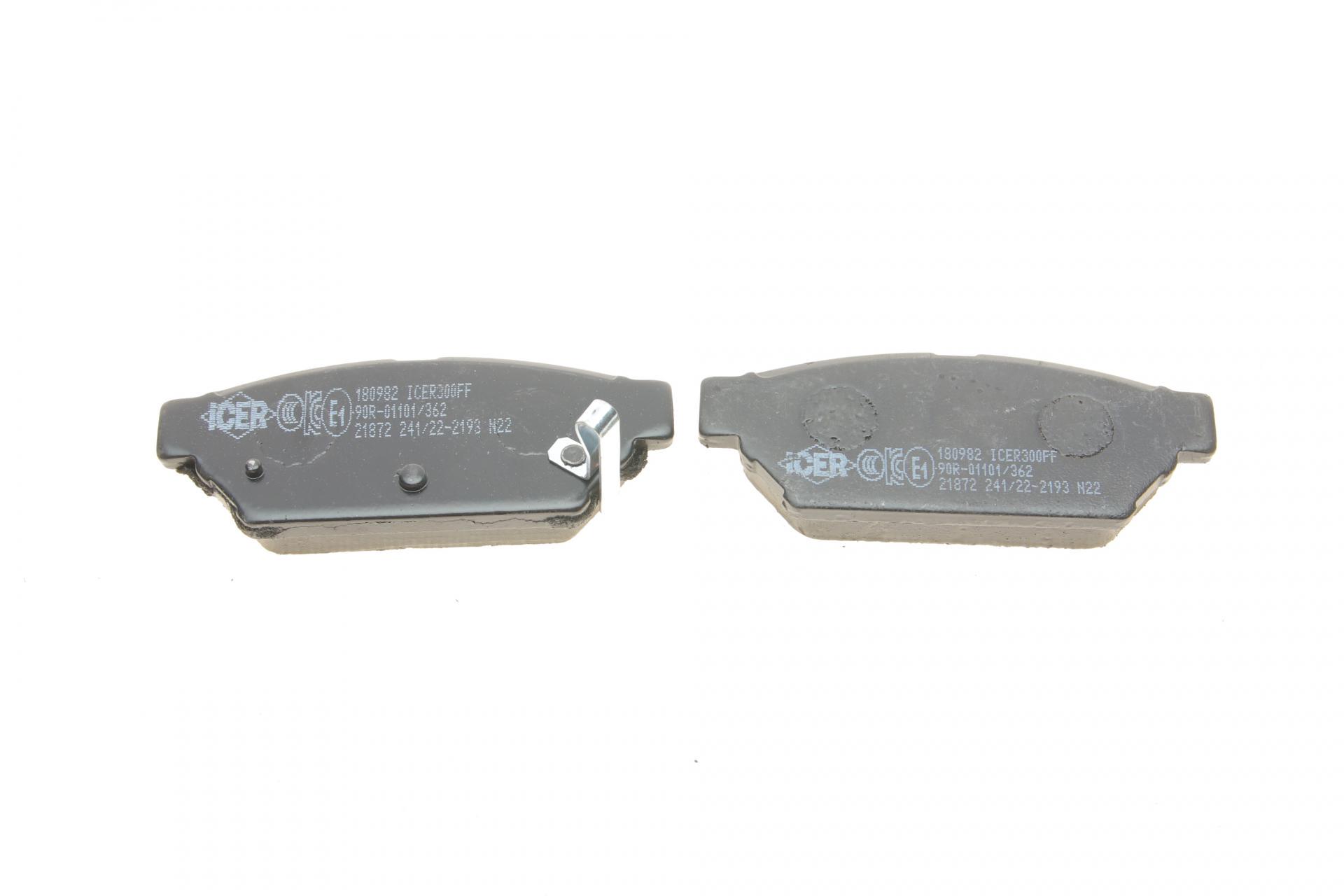 Колодки тормозные задние Mitsubishi Carisma/Colt/Lancer 91-06 180982 ICER Колодки тормозные задние Mitsubishi Carisma/Colt/Lancer 91-06 180982 ICER