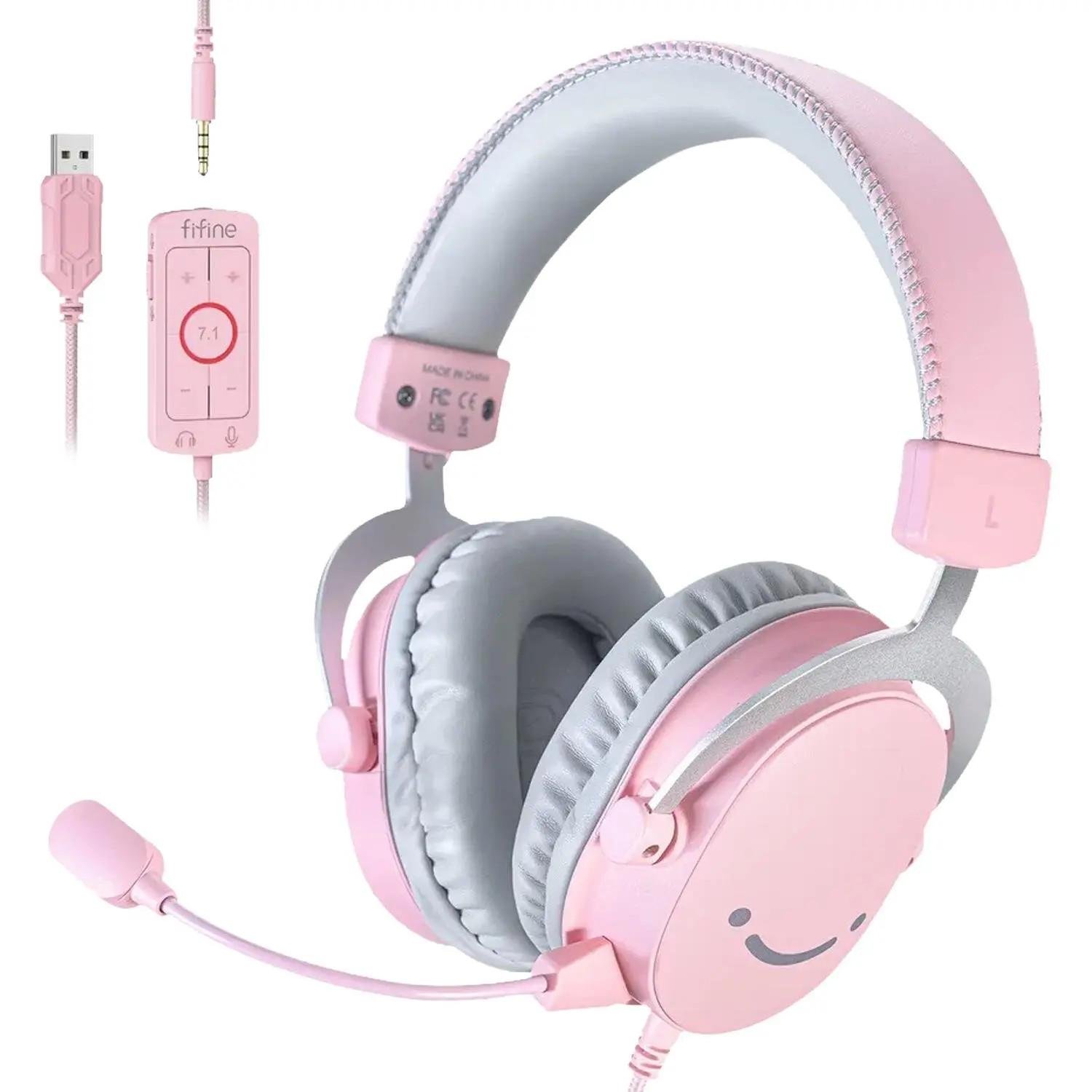 Навушники з мікрофоном FIFINE H9P Pink (569019)