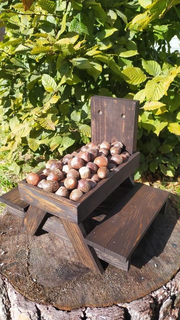 Кормушка для белок Подобед из древесины Эбеновое дерево 27х22х24 см Кормушка для белок Подобед из древесины Эбеновое дерево 27х22х24 см