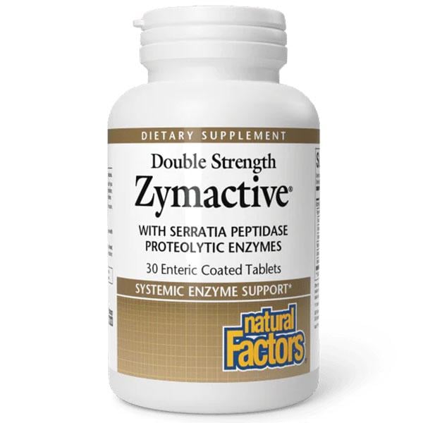 Ферменты пищевые Natural Factors Zymactive Double Strength with Serratia Peptidase Proteolytic Enzymes 30 таб. (000027076)