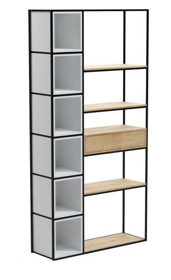 Стеллаж для хранения Loft NS-1720 2230x1090x350 мм Черный (6156d57e3edc877ba85898f4)