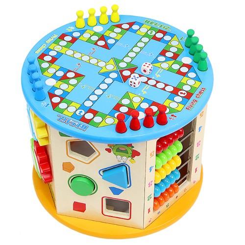 Куб деревянный развивающий 8в1 - фото 3 Куб деревянный развивающий 8в1 - фото 3