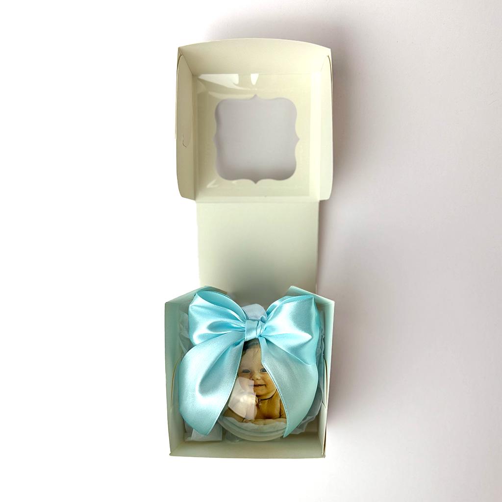 Куля новорічна з фото та метрикою 10 см - фото 4 Куля новорічна з фото та метрикою 10 см - фото 4