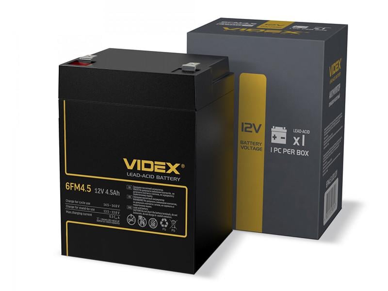 Аккумулятор Videx 6FM4.5 свинцово-кислотный color box 12 V 4,5 Ah 1 шт. (7291)