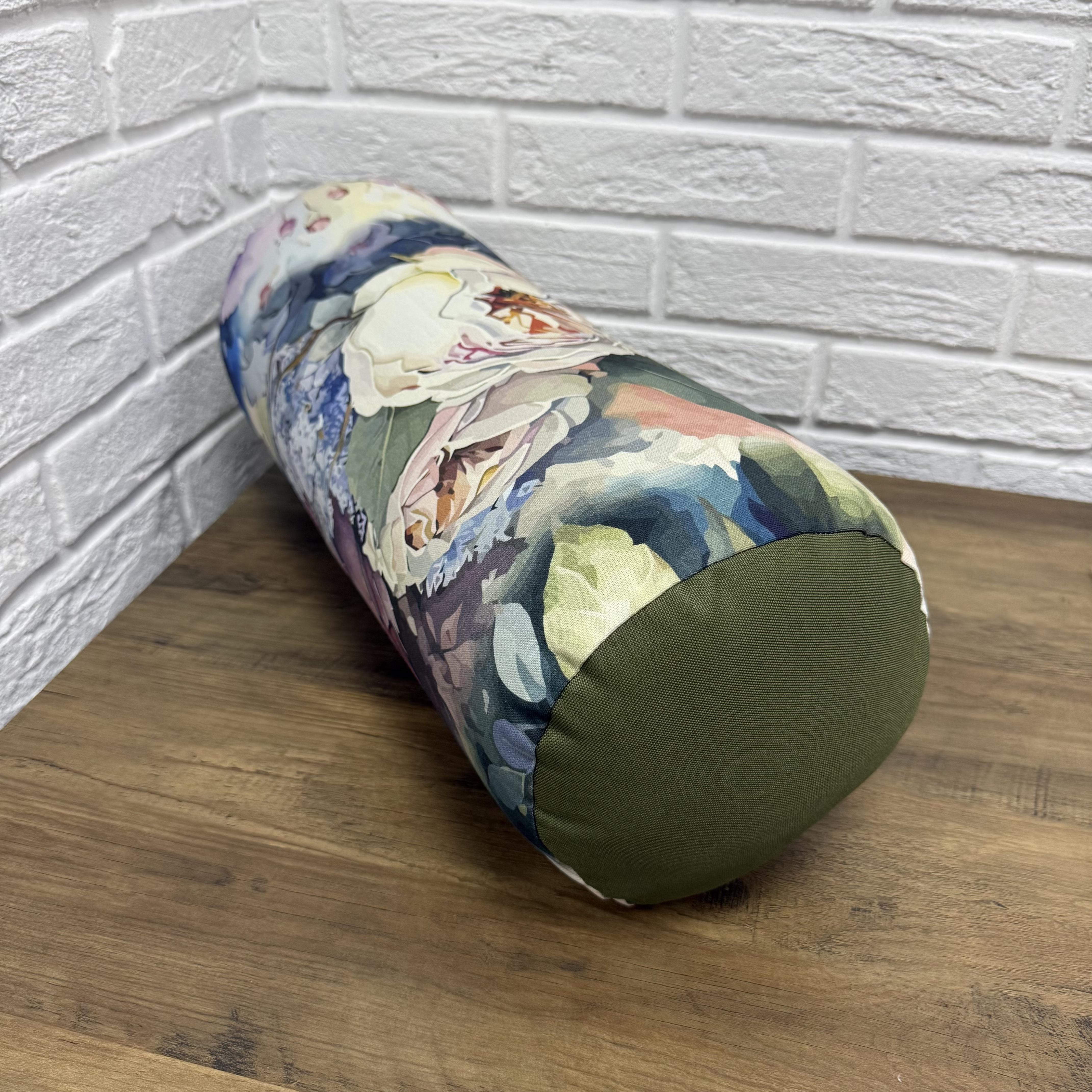 Подушка-валик Comfort Home 3D flowers панама 20х60 см