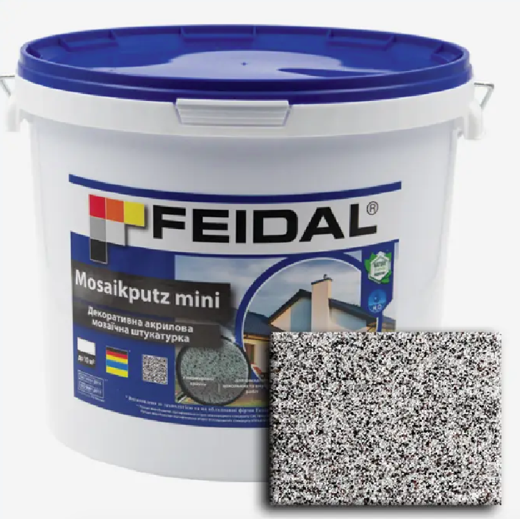 Штукатурка декоративна акрилова мозаїчна Feidal Mosaikputz mini А23 15 кг (1886455544)