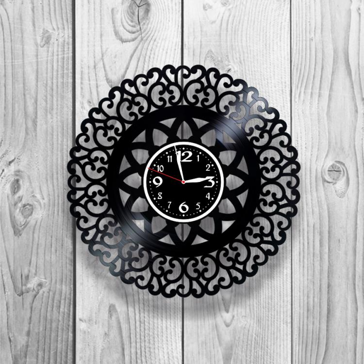 Часы настенные Лофт-винтаж 0147 из виниловой пластинки