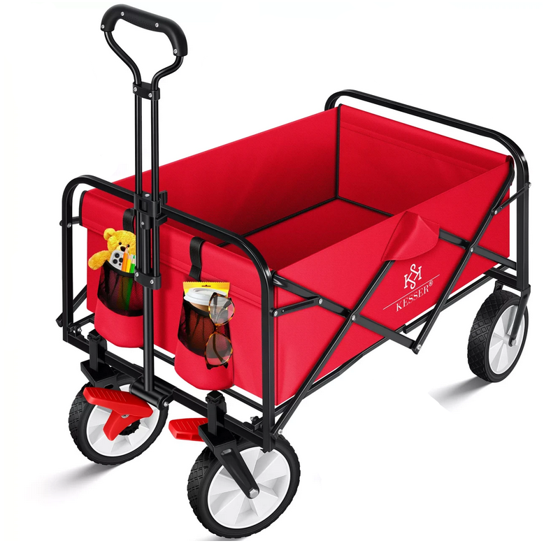 Тачка садово-будівельна KESSER Oxford 600D 80 кг 90х52х102 см (4260635556211)