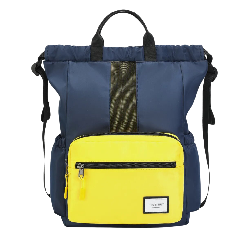 Сумка-рюкзак для ноутбука Tigernu городской водонепроницаемый 14" Желто-синий (T-S8511BlueY)