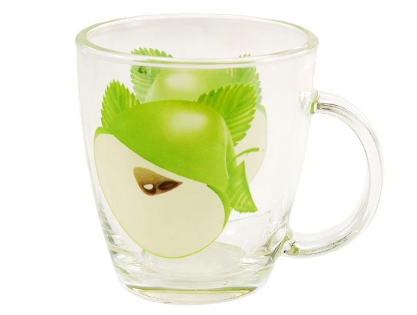 Кружка стеклянная Interos Яблоко 340 мл (OCT 19 A2410T) Кружка стеклянная Interos Яблоко 340 мл (OCT 19 A2410T)