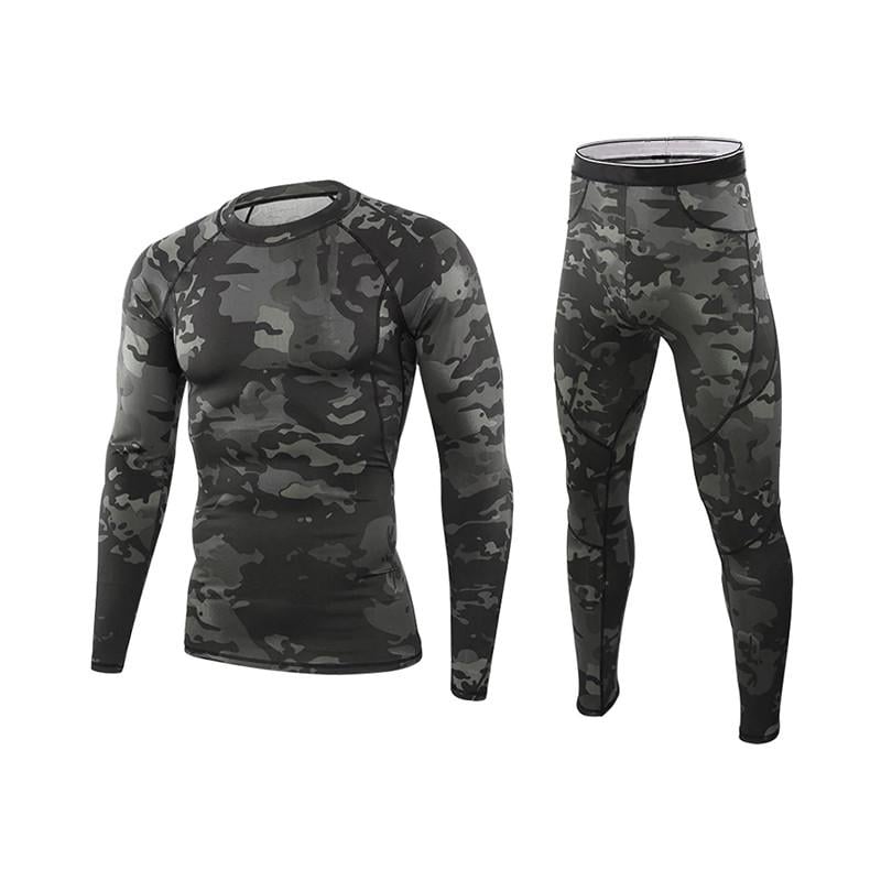 Термобелье мужское Lesko A152 S Camouflage Black