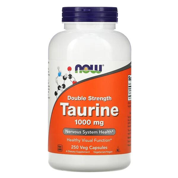 Амінокислота NOW Taurine 1000 мг 250 вегакапс. (8701)