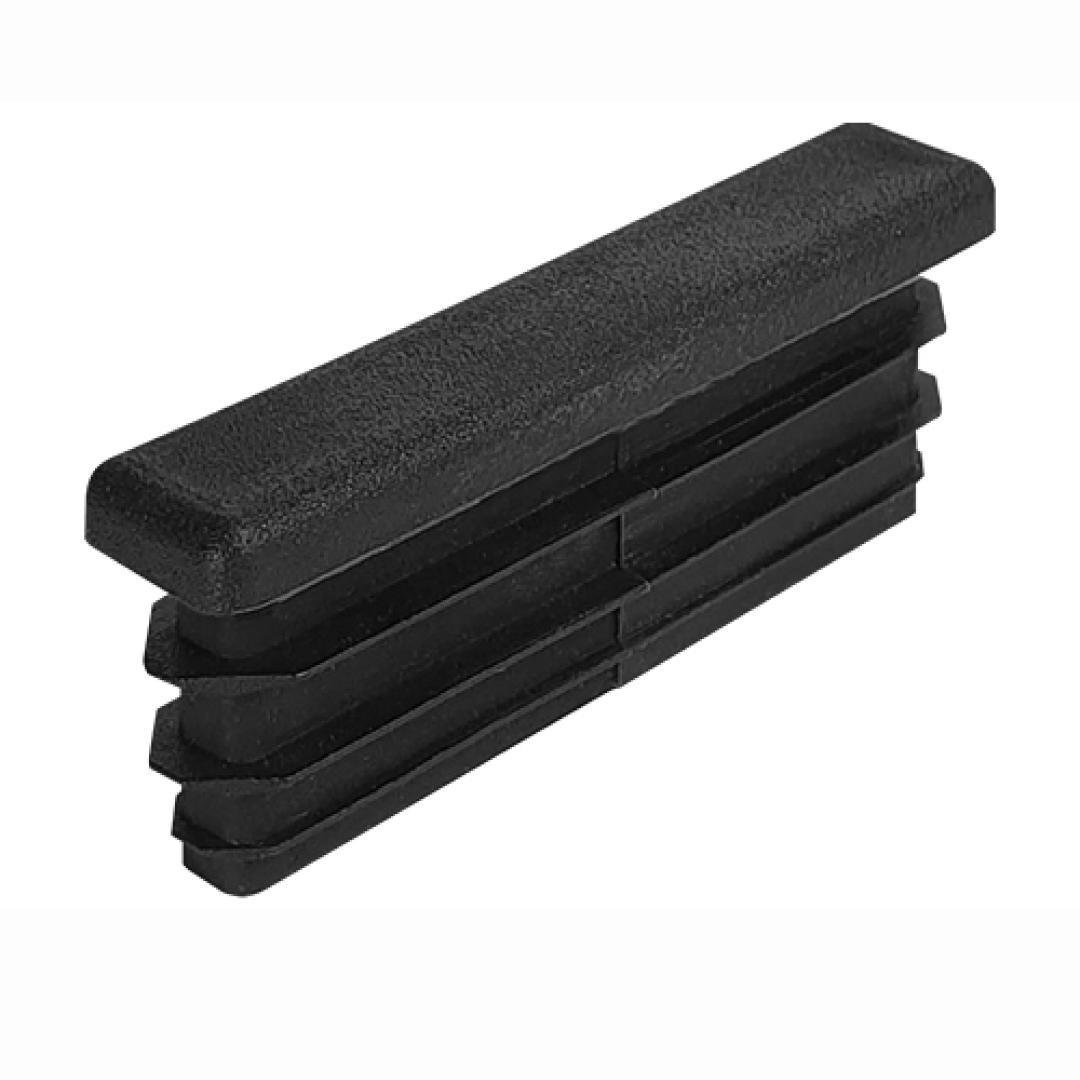 Заглушка для профільних труб пластикова прямокутна 50х10 мм 1 шт. Чорний (1977903255/К0349)