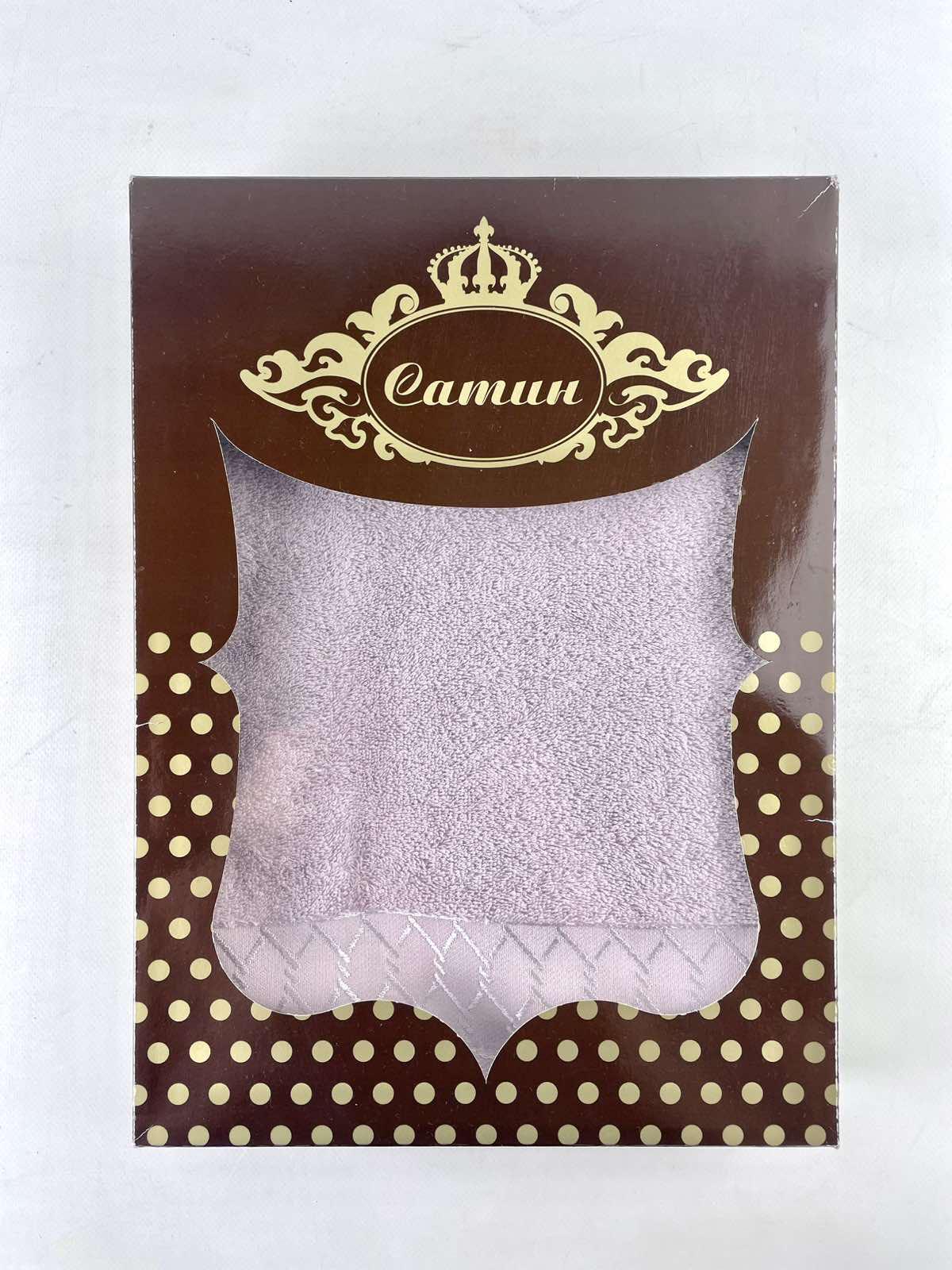 Набор полотенец AE Zefir 2 шт. в фирменой коробке Лиловый (CN37543) - фото 2