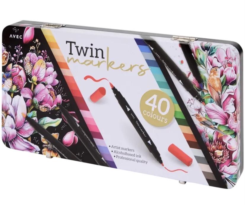 Маркери спиртові DécoTime двосторонні 40 шт. (2190805986) - фото 2 Маркери спиртові DécoTime двосторонні 40 шт. (2190805986) - фото 2