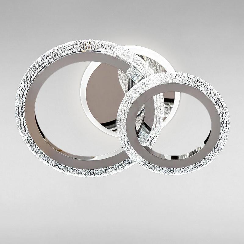 Люстра LED стельова Light House SC-15805A/2C CR 38W+4W Хром