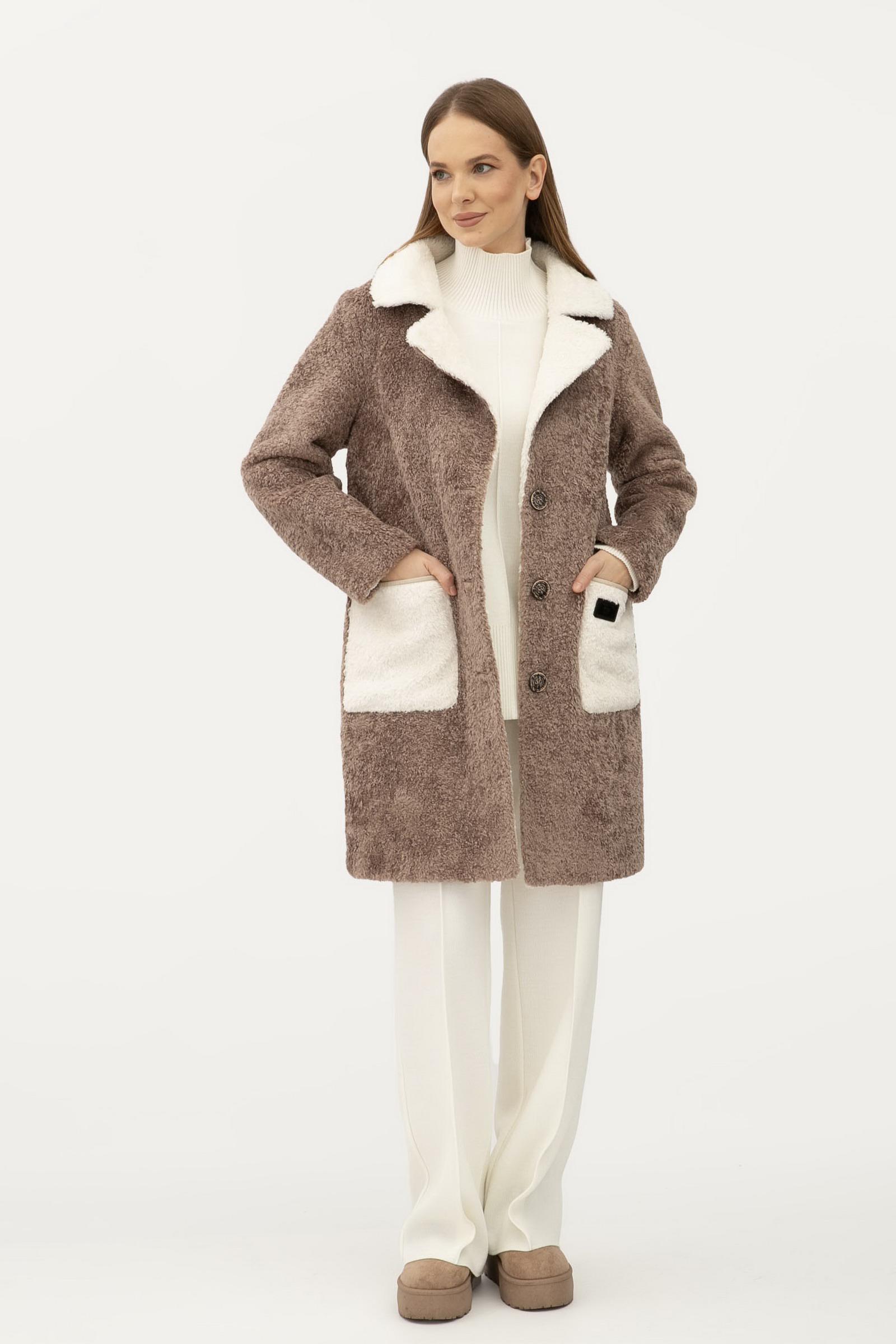 Пальто Lesia 24107303 р. 46 Капучино (148240000) - фото 6