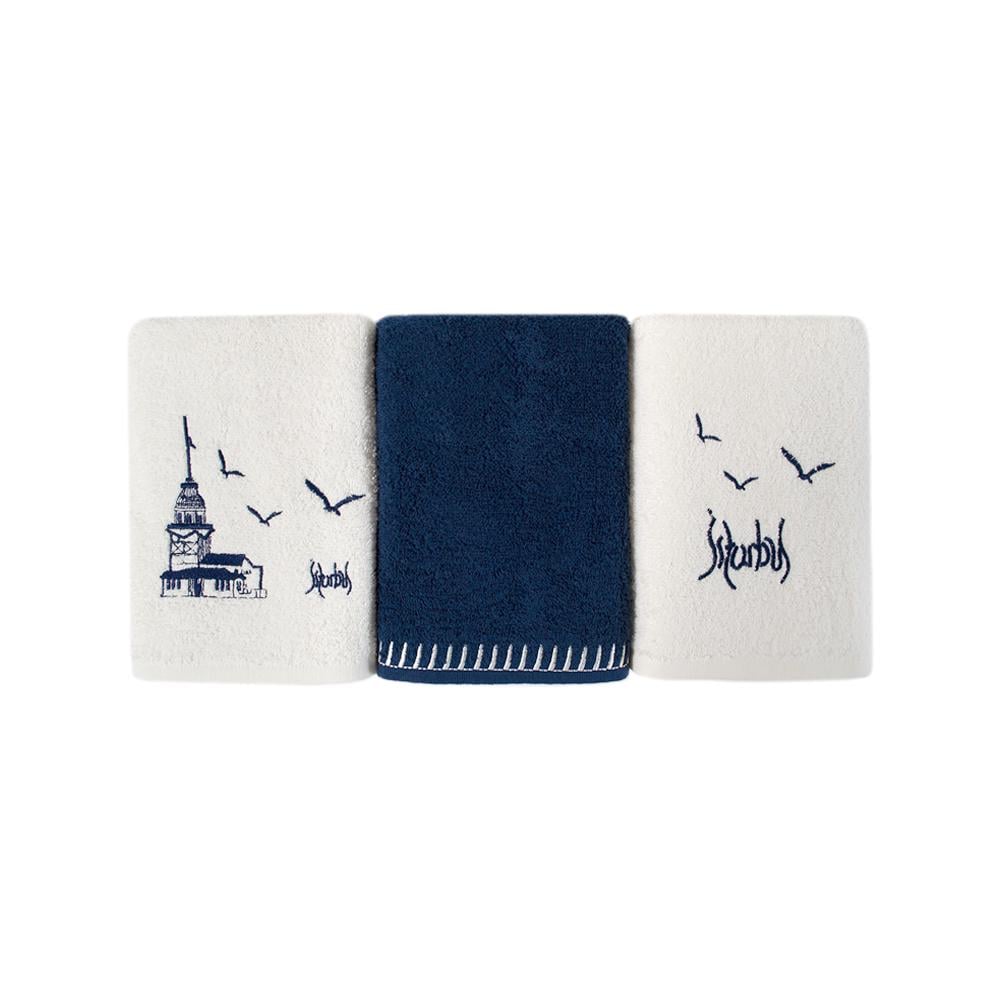 Набор полотенец Karaca Home IST COLLECTION Kizkulesi indigo 30х50 3 шт. (9415194)