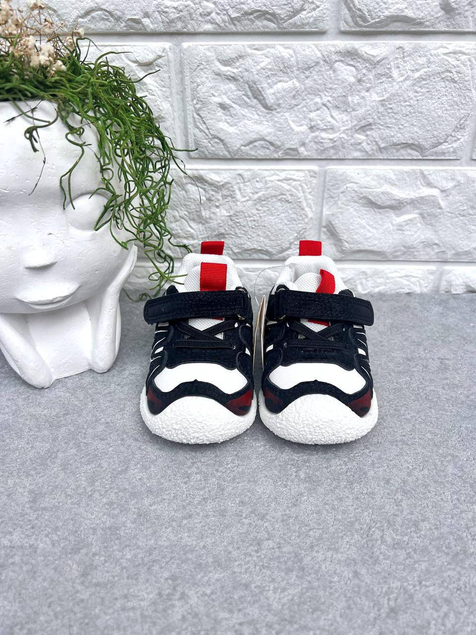 Кроссовки для мальчика Clibee 1512 р. 20 14 см Черно-белый (1512-2) - фото 2