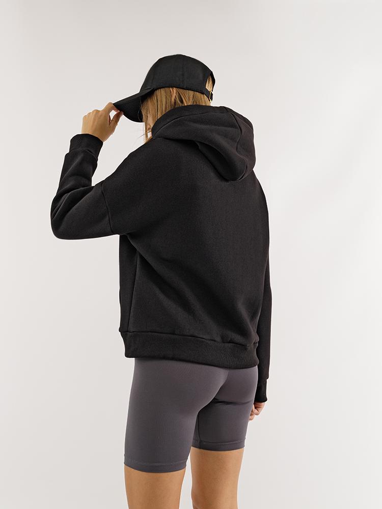 Толстовка женская ЦБ-00223886 р. 44 Черный (SKT000918553) - фото 5 Толстовка женская ЦБ-00223886 р. 44 Черный (SKT000918553) - фото 5