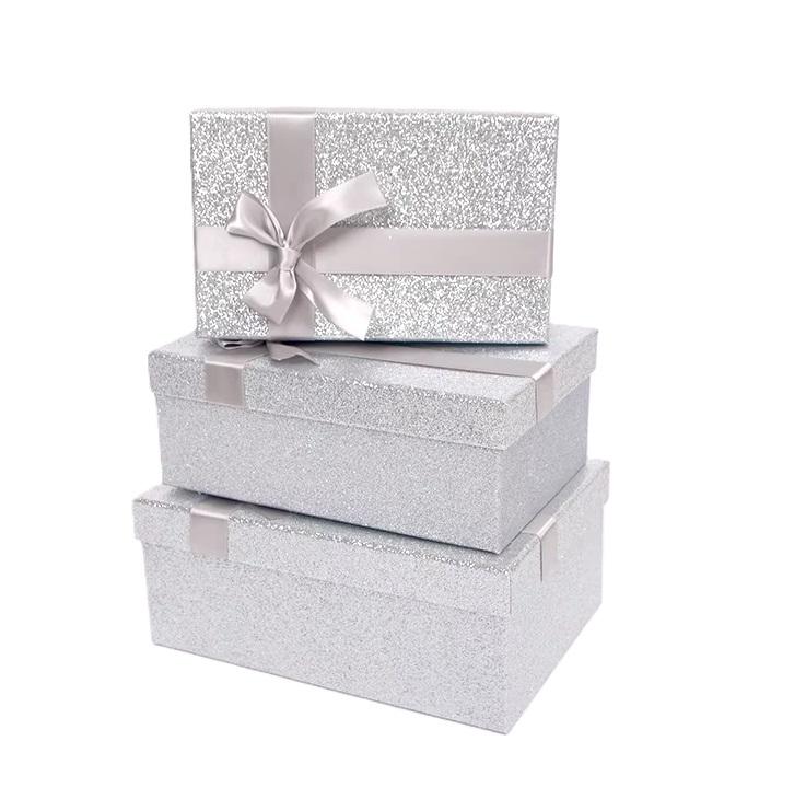 Набор подарочных коробок Stenson R33269S Beautiful 3 шт. Silver