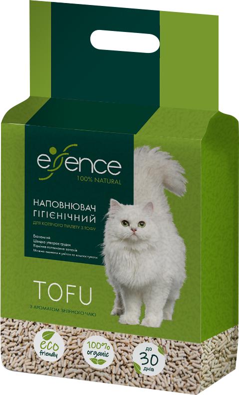 Наповнювач для котячого туалету Essence Зелений чай тофу 1,5 мм 6 л (4820261920062) Наповнювач для котячого туалету Essence Зелений чай тофу 1,5 мм 6 л (4820261920062)