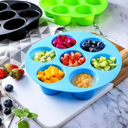 Форма для выпечки силиконовая и закусок в аэрогриле мафины 17 см Синий (TYQ-79) - фото 6 Форма для выпечки силиконовая и закусок в аэрогриле мафины 17 см Синий (TYQ-79) - фото 6