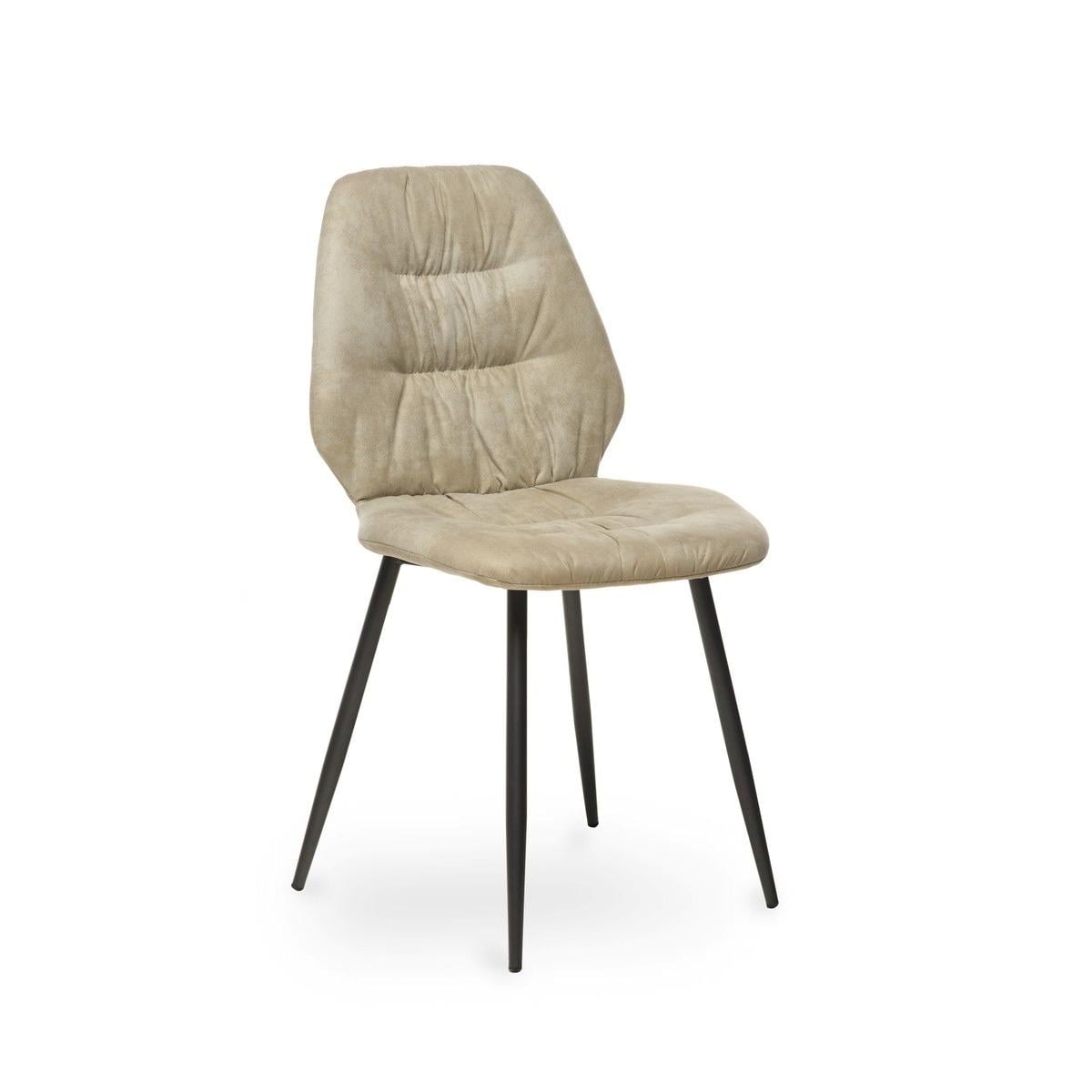 Стул Vetro Mebel M-17 металл/искусственный нубук 490х530х900 мм Антрацит/Сивый