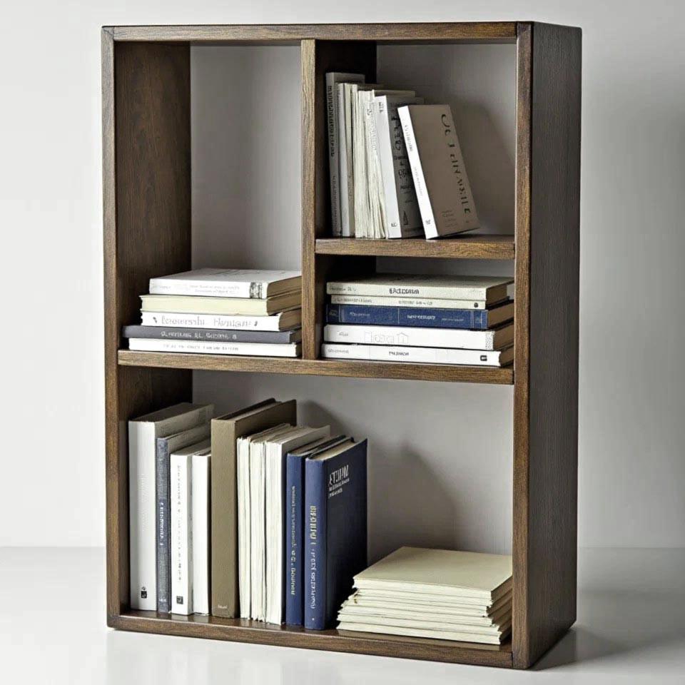 Полиця книжкова настільна з дерева Віваран Палісандр (КПА-025402)