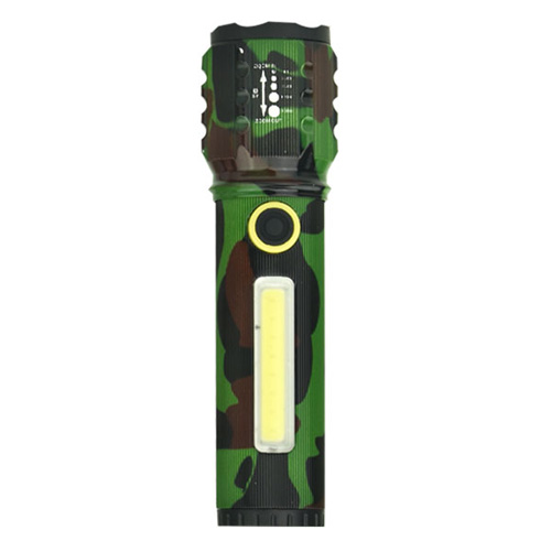 Фонарик ручной аккумуляторный C71M-P50 + COB camouflage (13826665) Фонарик ручной аккумуляторный C71M-P50 + COB camouflage (13826665)