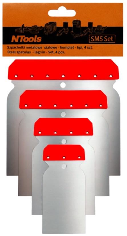 Набір шпателів металевих APP Ntools Japonki 4 шт. (900135) Набір шпателів металевих APP Ntools Japonki 4 шт. (900135)