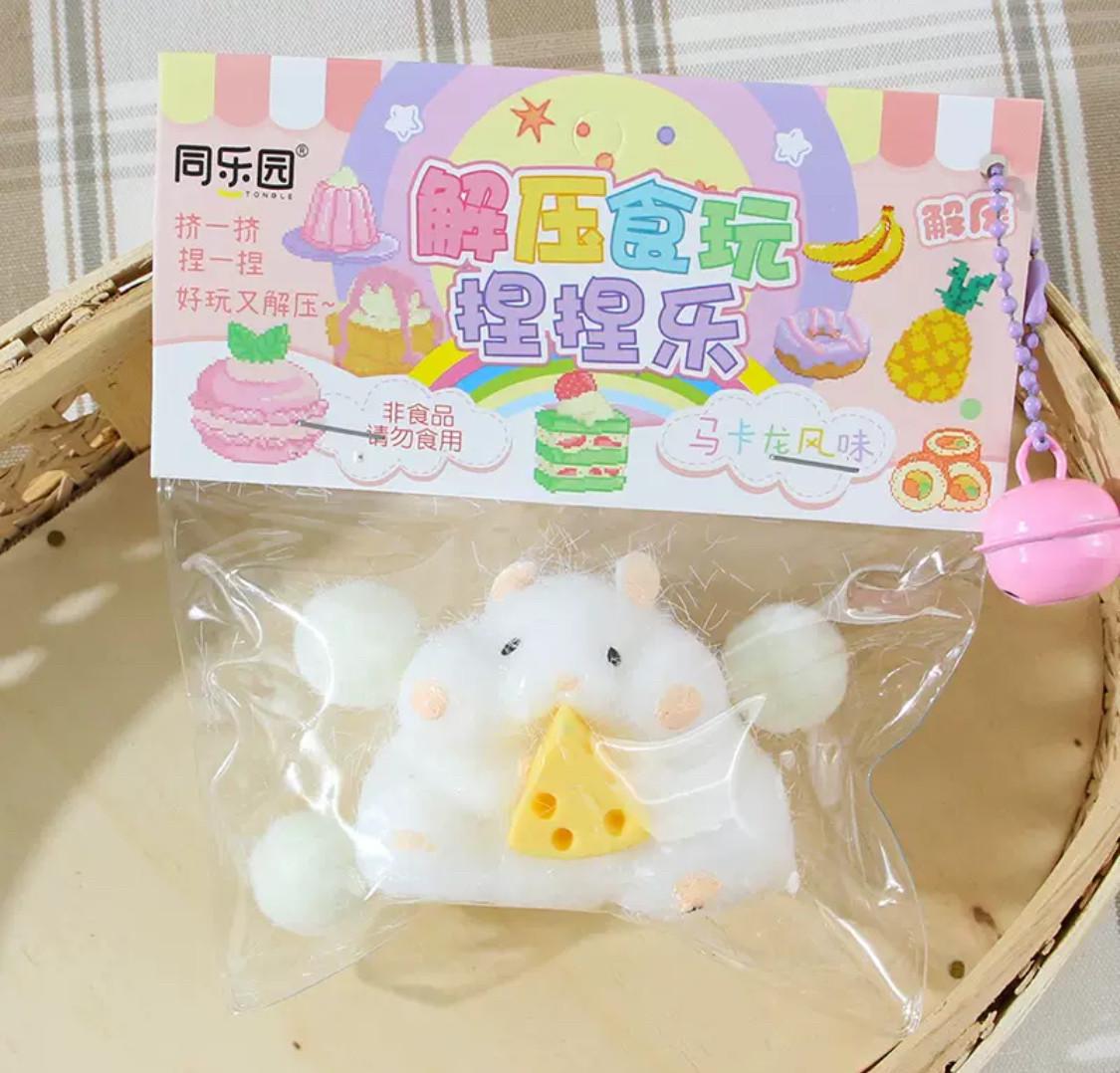 Сквіш антистрес Хом'як Білий (2391194387)