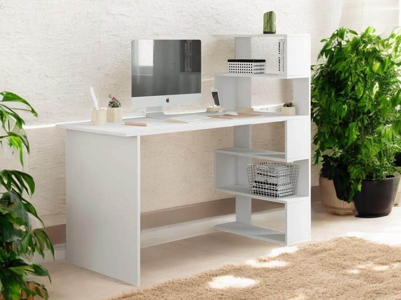 Компьютерный стол AVVS tech Christer 1416x1226x600 мм Белый