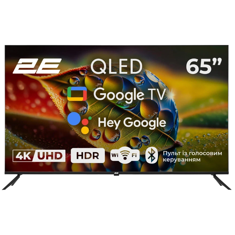 Телевізор 2E 65A77Q 65″ дюймів 3840x2160 QLED Google TV