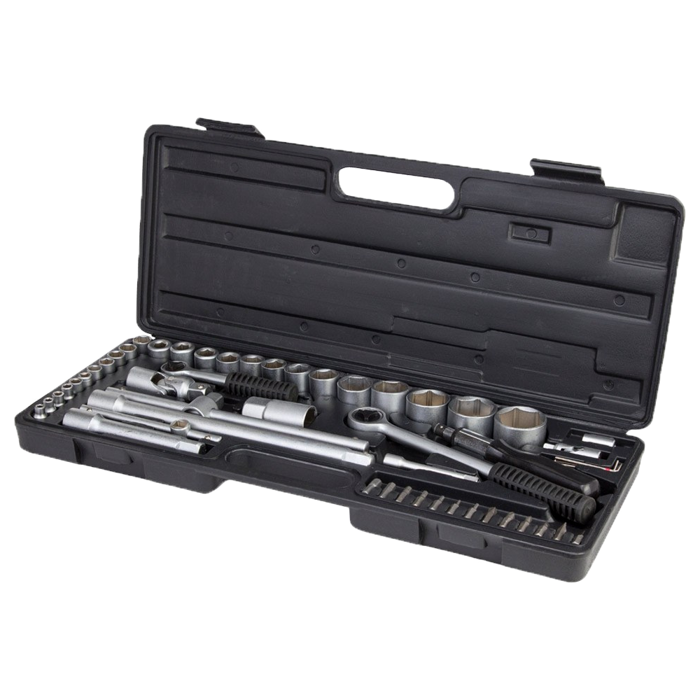 набор инструментов Grad 1/4" 1/2" 51 ед. в кейсе (6003105)