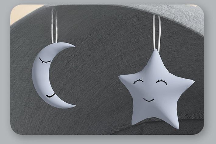 Колисальний центр шезлонг-гойдалка та москітна сітка Сірий (12547) - фото 10 Колисальний центр шезлонг-гойдалка та москітна сітка Сірий (12547) - фото 10