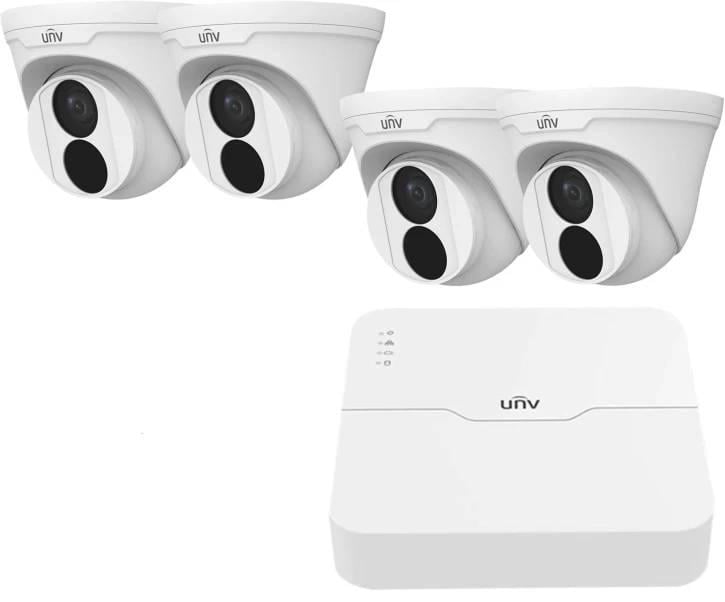 Комплект відеоспостереження Uniview IP 4TURRET Комплект відеоспостереження Uniview IP 4TURRET