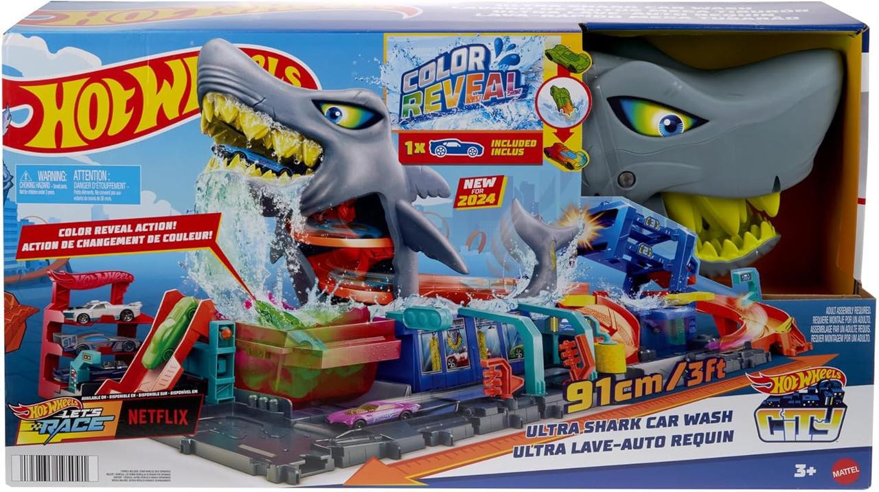 Игровой набор Автомойка Hot Wheels City Ultra Let's Race На start! Netflix (2293097607)